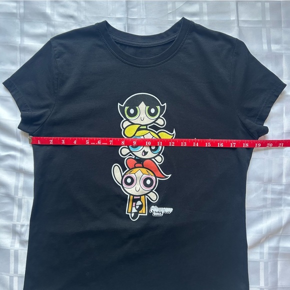 Cartoon Network Powerpuff Girls Black Graphic Fitted Baby Tee - Picture 5 of 10